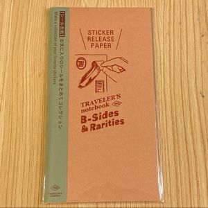 Travelers Company Notebook Sticker Release Paper